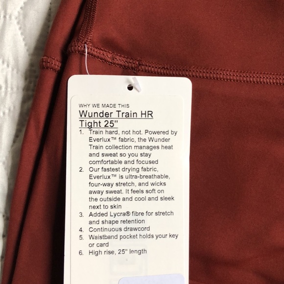 Lululemon wunder train high rise tight 25 - Picture 5 of 8